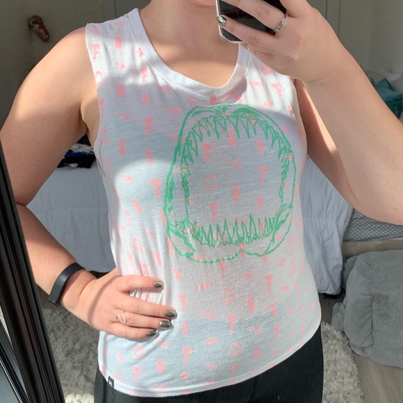 Hurley Shark Jaws Tank Top Muscle Shirt - Picture 3 of 8